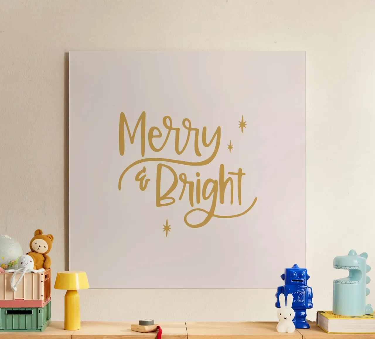 Merry & Bright | beige acrylic glass by modeern