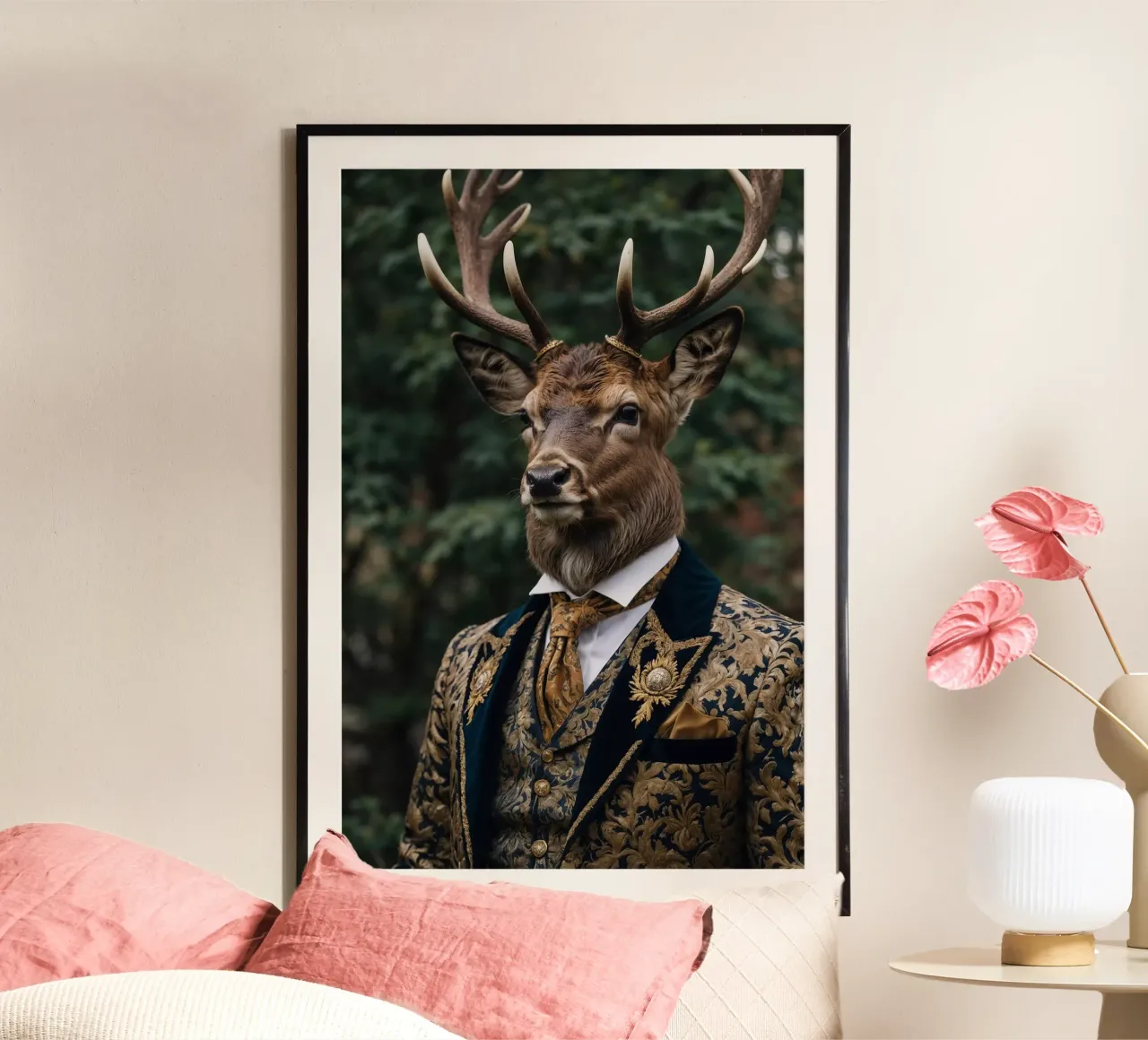 Lord Alderhart - Il nobile cervo della foresta carta hahnemühle da Beasts of Nobility