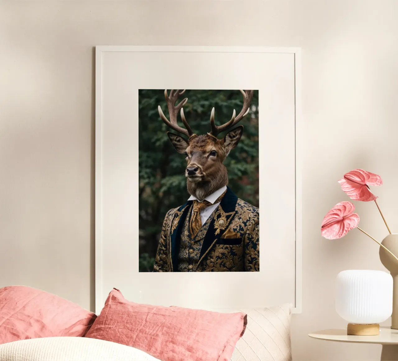 Lord Alderhart - Il nobile cervo della foresta carta hahnemühle da Beasts of Nobility