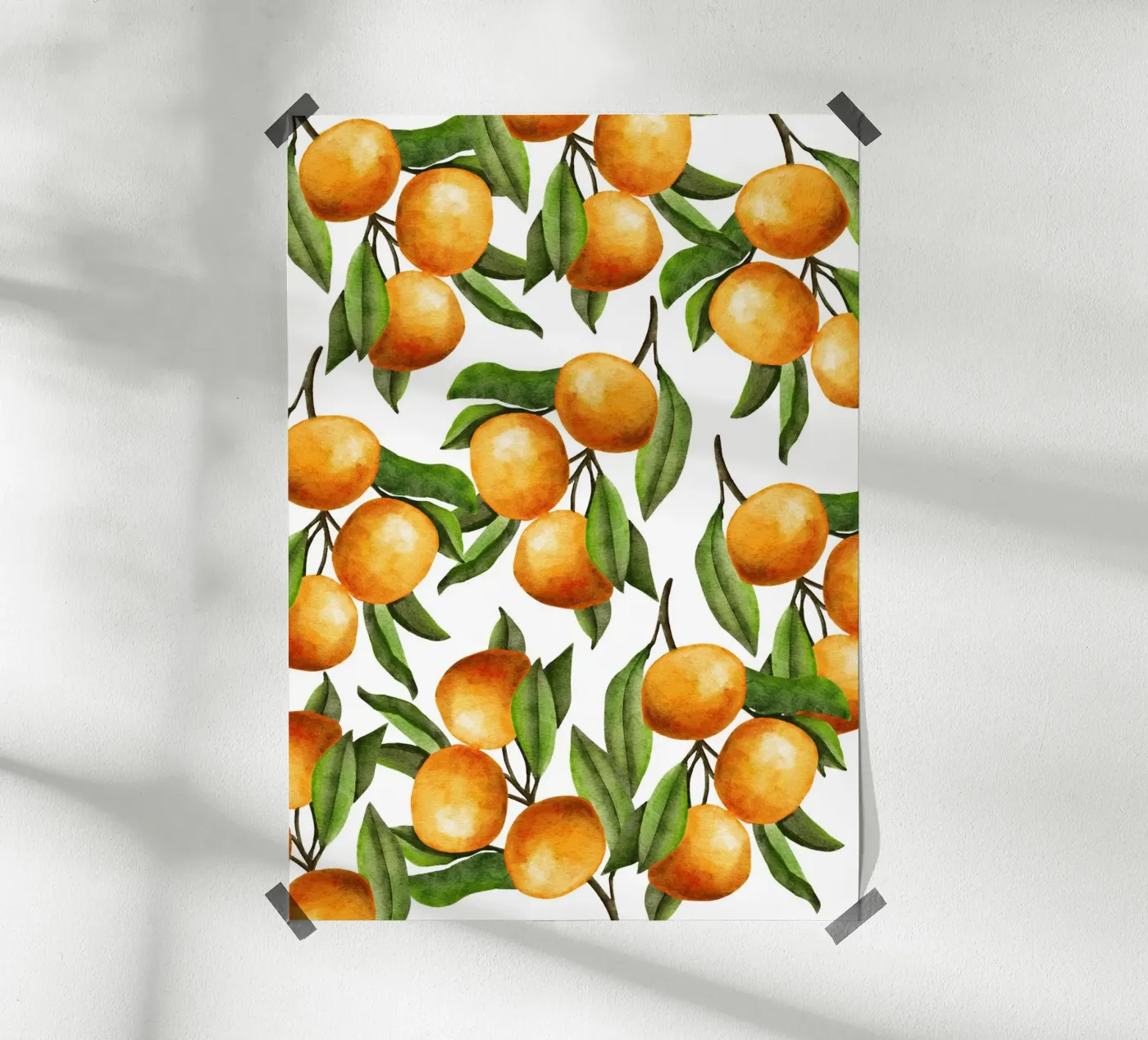 Oranges tree Poster von Happypatterns