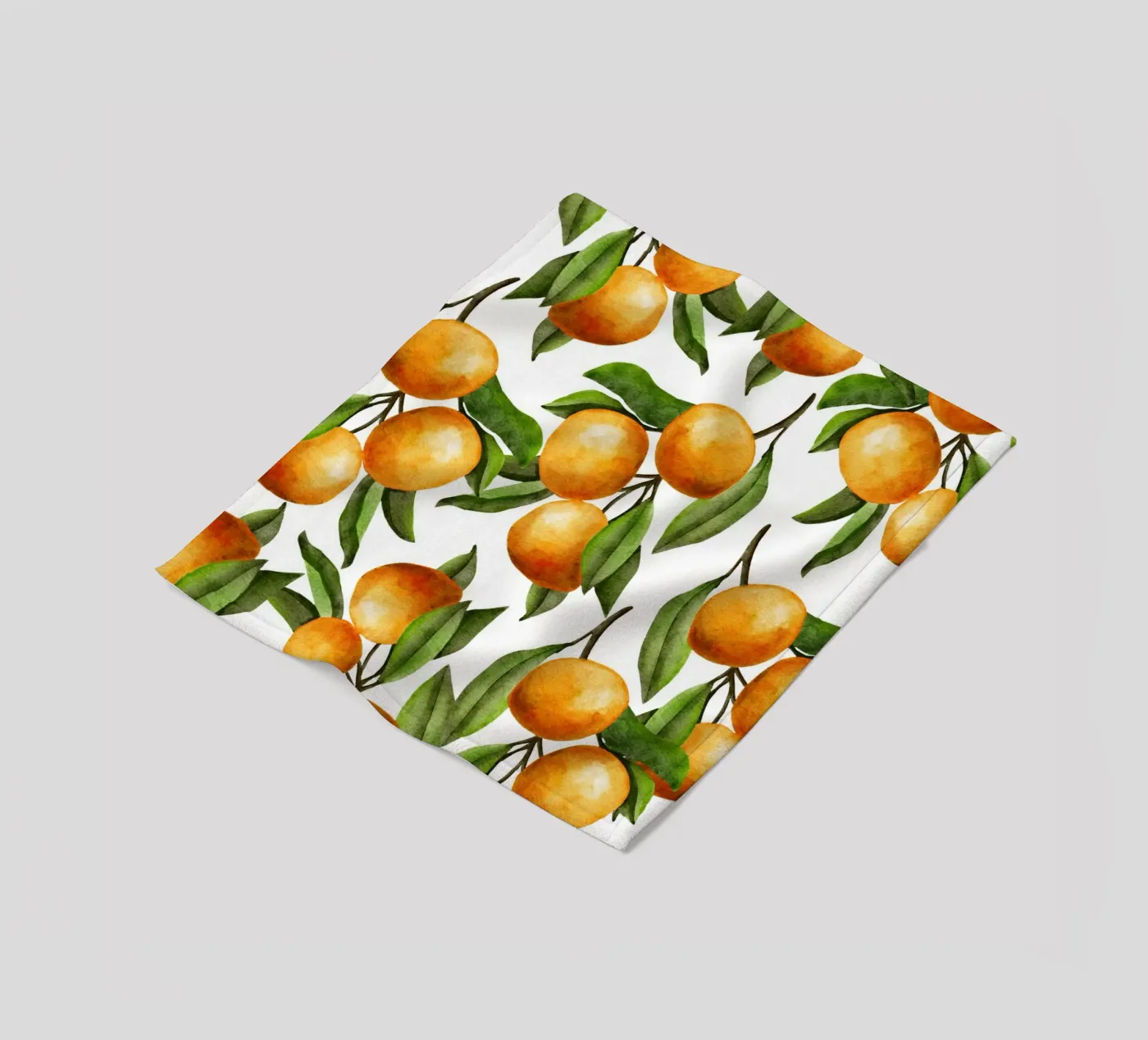 Oranges tree Fleecedecke von Happypatterns