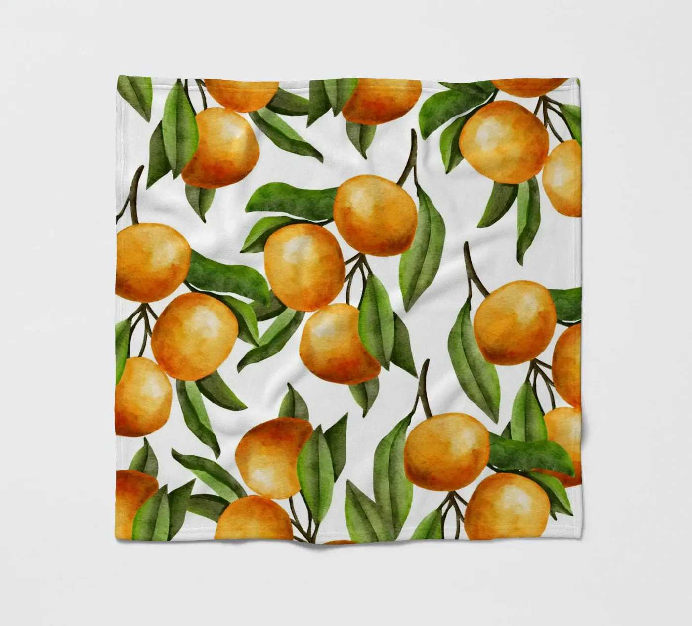 Oranges tree Fleecedecke von Happypatterns