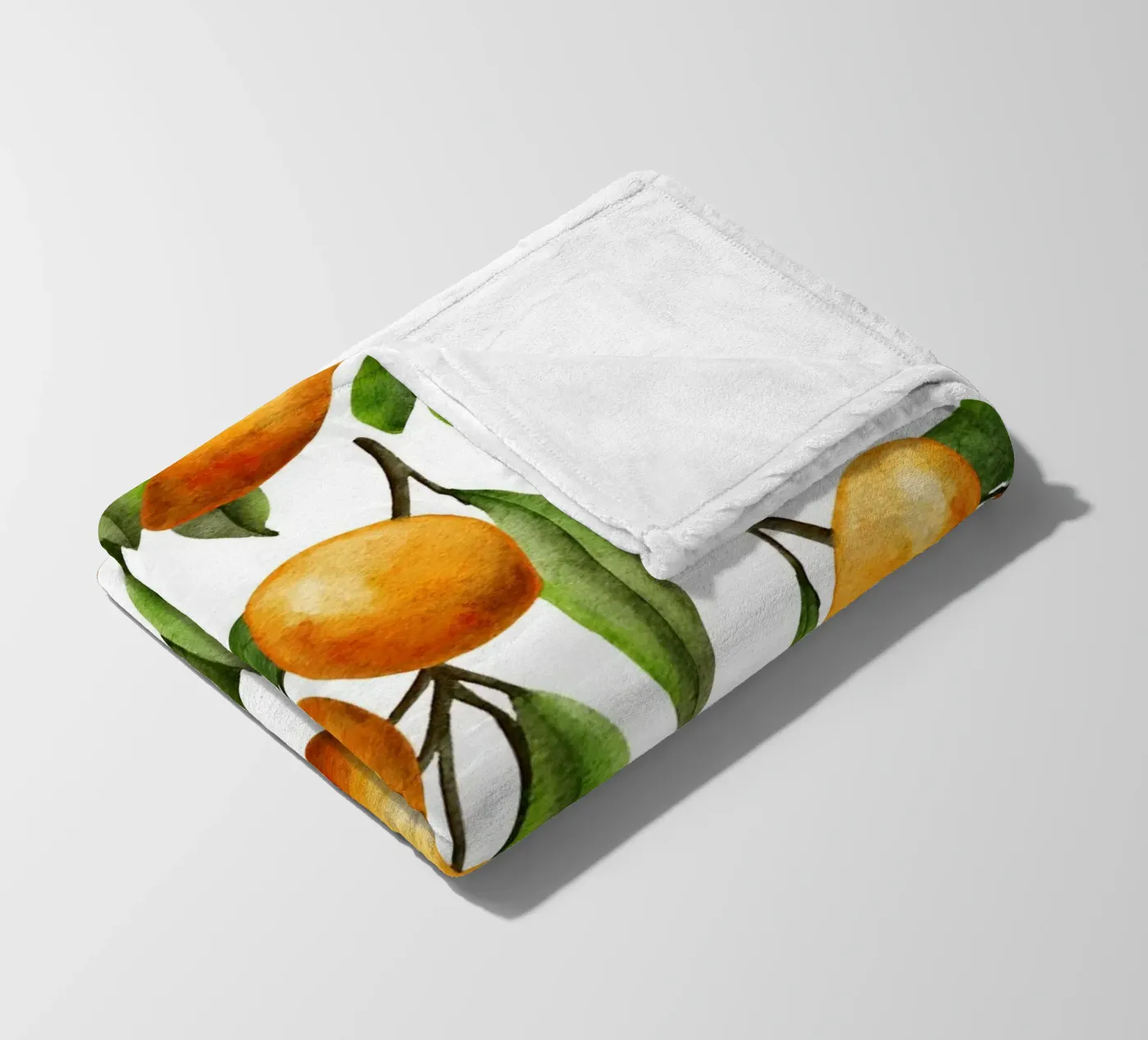 Oranges tree Fleecedecke von Happypatterns