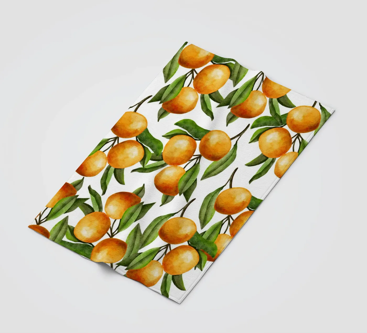 Oranges tree Fleecedecke von Happypatterns