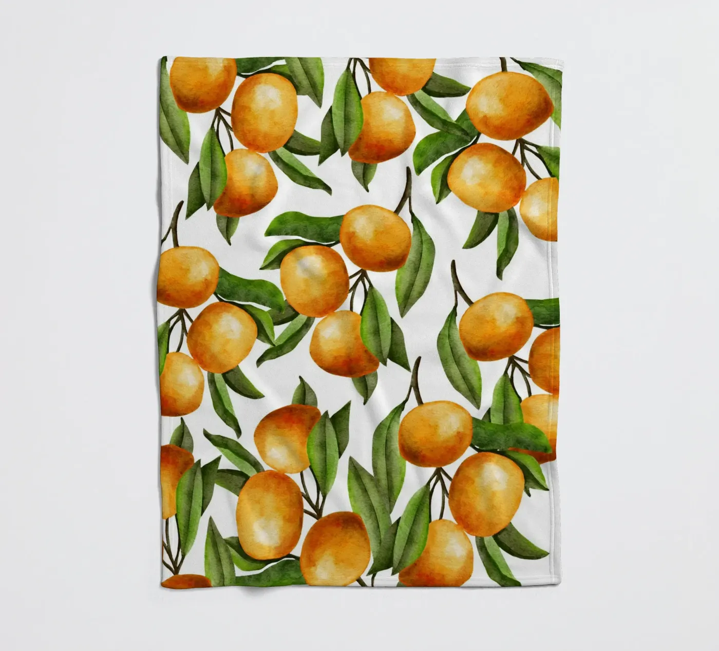 Oranges tree Fleecedecke von Happypatterns