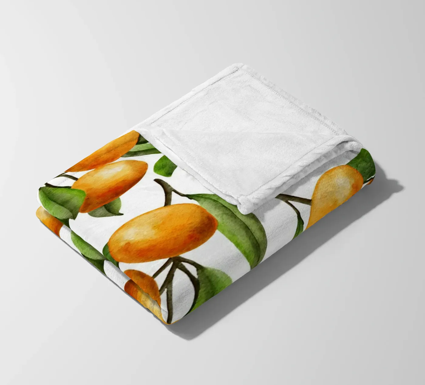 Oranges tree Fleecedecke von Happypatterns