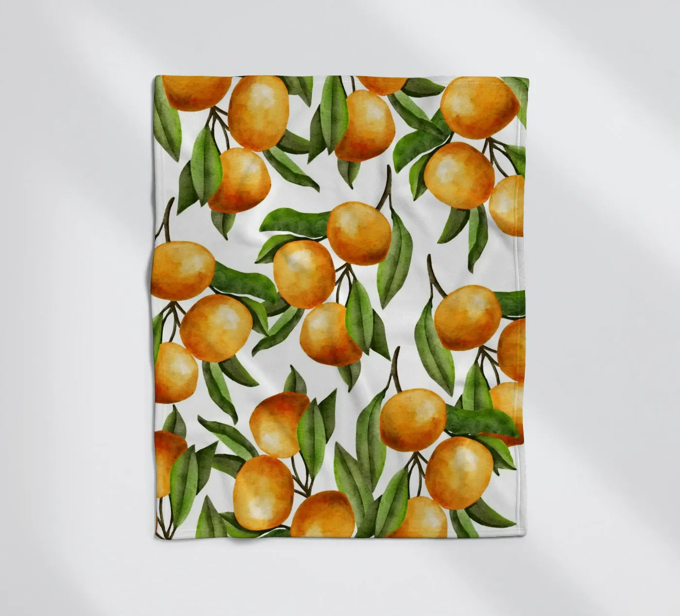 Oranges tree Fleecedecke von Happypatterns