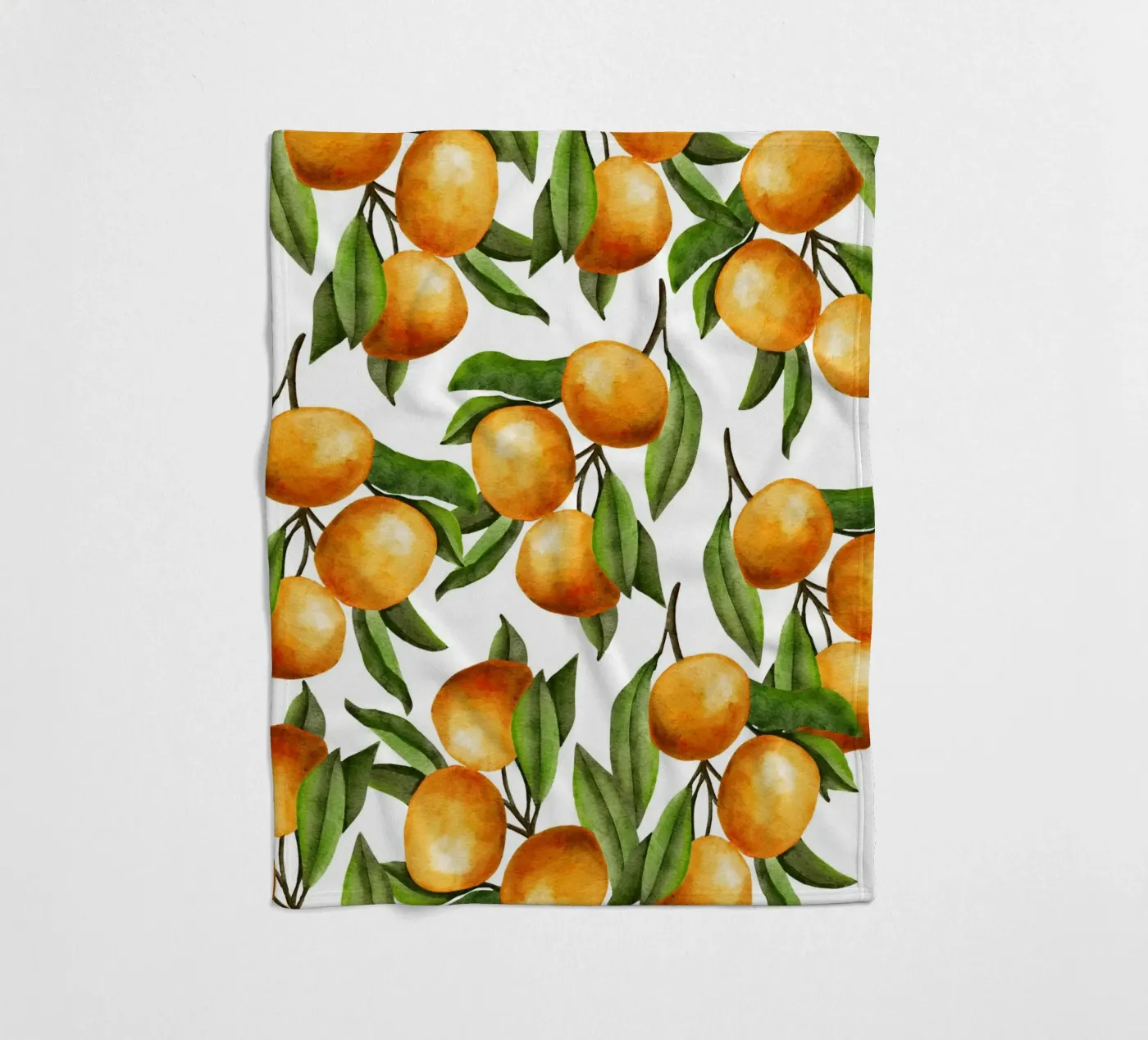 Oranges tree Fleecedecke von Happypatterns