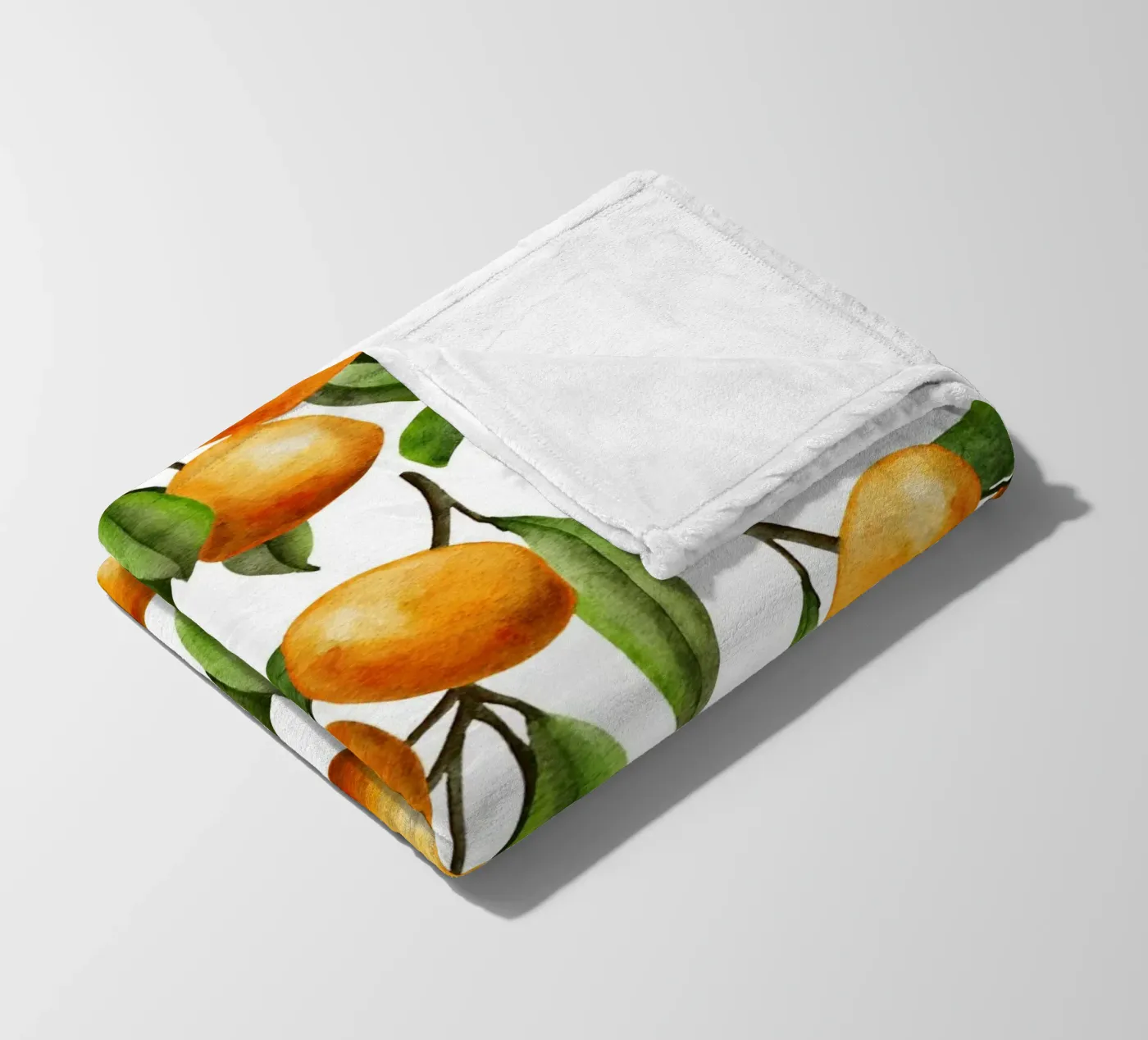 Oranges tree Fleecedecke von Happypatterns