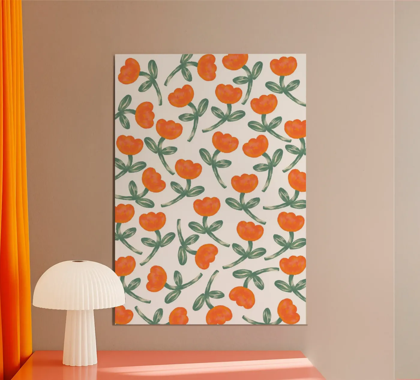 Tulips pattern Poster von Happypatterns