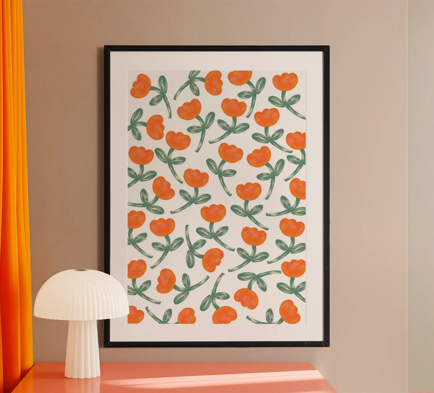 Tulips pattern Poster von Happypatterns