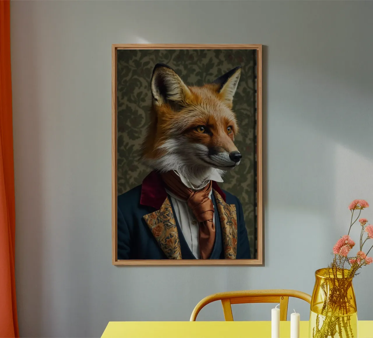 The Dapper Fox - L'eleganza in ogni dettaglio alluminio dibond da Beasts of Nobility