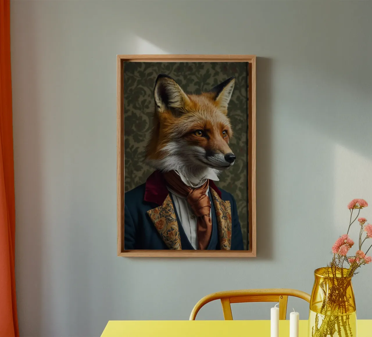 The Dapper Fox – Elegance in Every Detail canvas by Beasts of Nobility