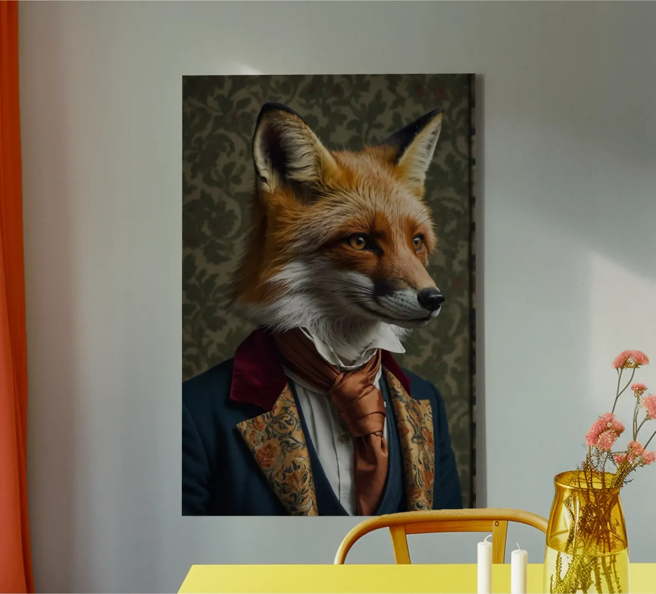 The Dapper Fox – Elegance in Every Detail canvas by Beasts of Nobility