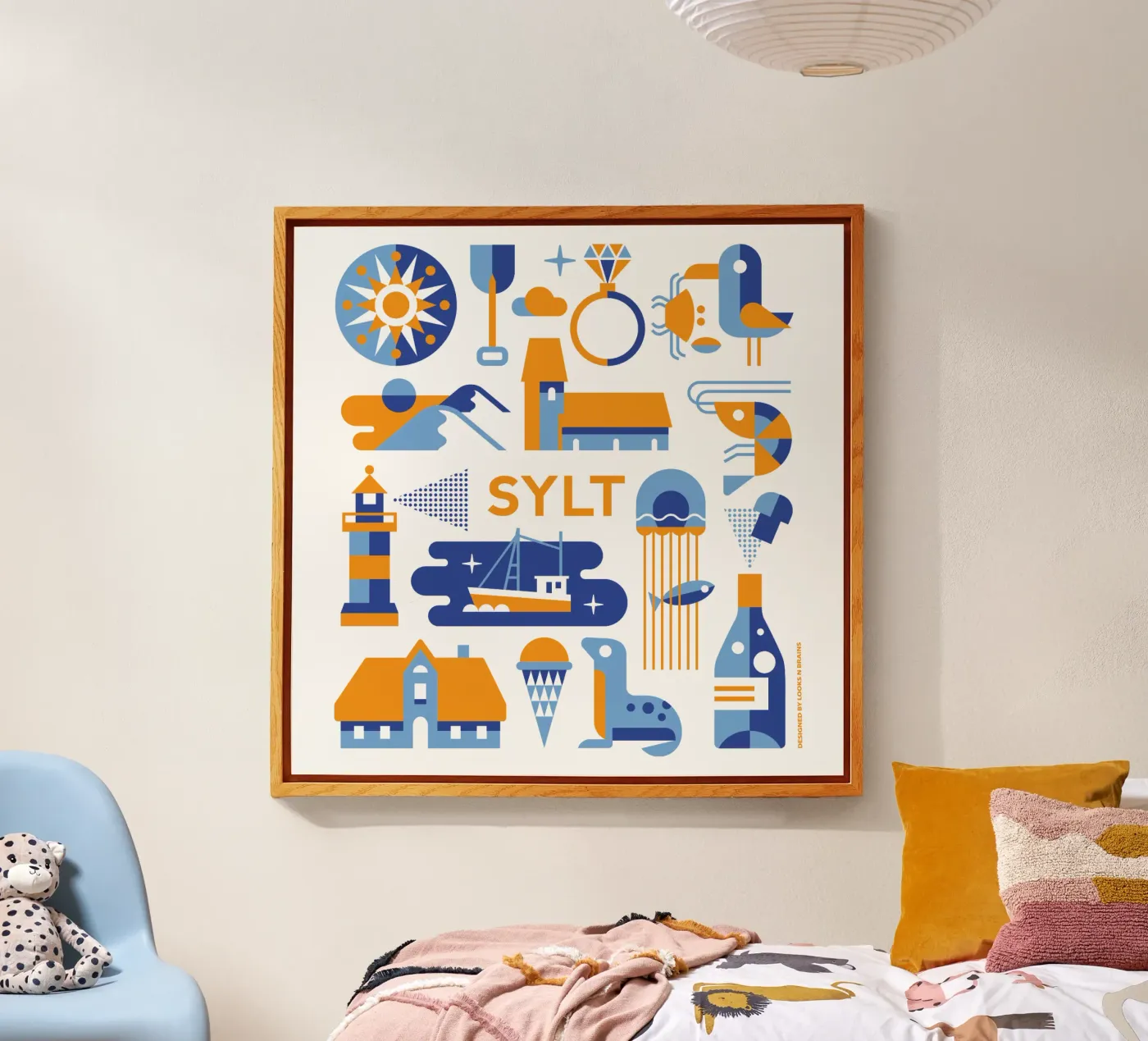 Sylt Acryl-Glas von Looks n Brains