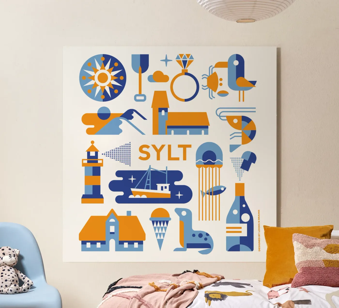 Sylt Acryl-Glas von Looks n Brains