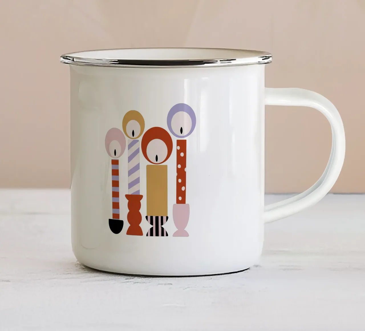 Kerzen tazza in smalto da modeern
