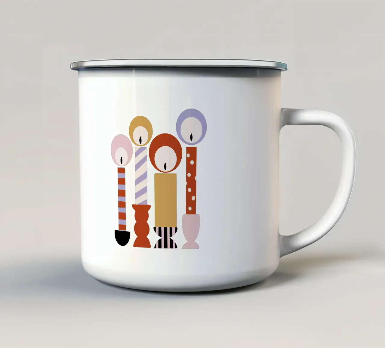Kerzen tazza in smalto da modeern