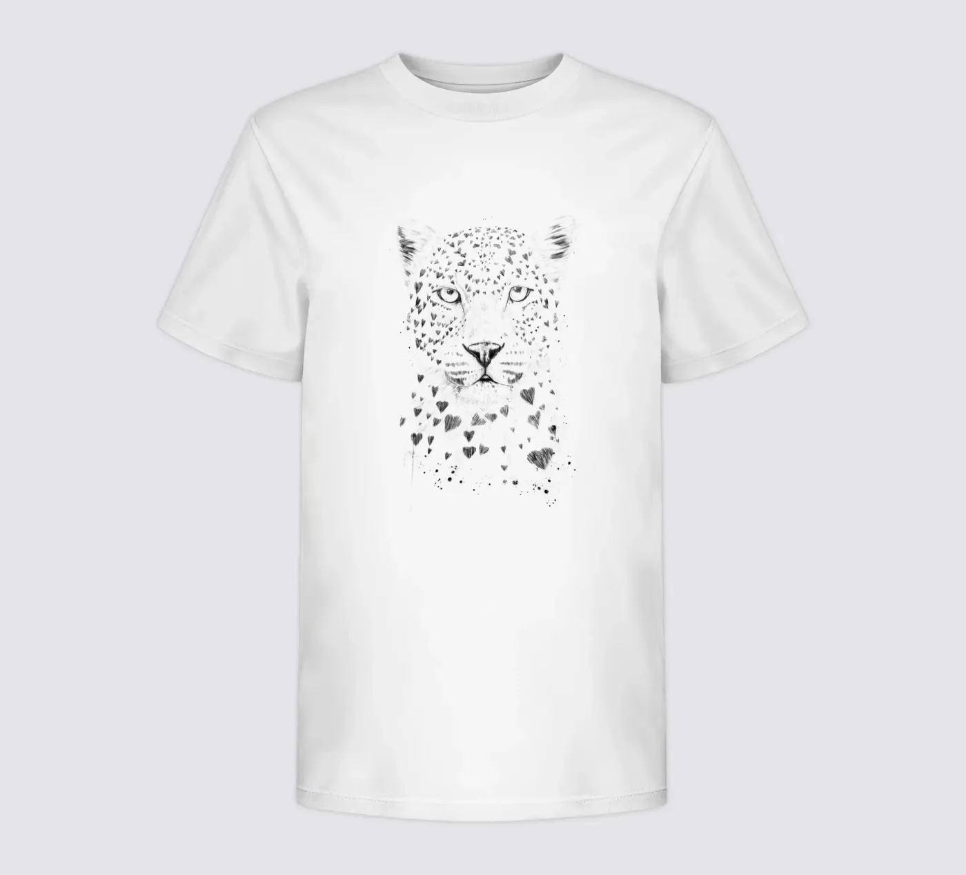 Lovely leopard kinder t-shirt van Balazs Solti