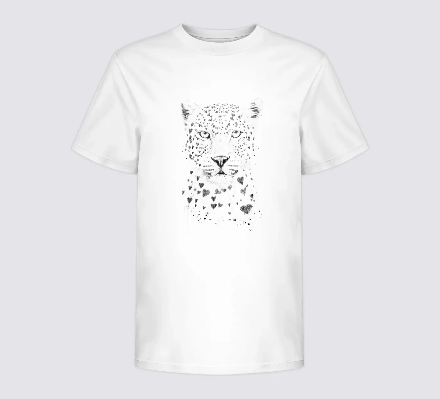 Lovely leopard kinder t-shirt van Balazs Solti