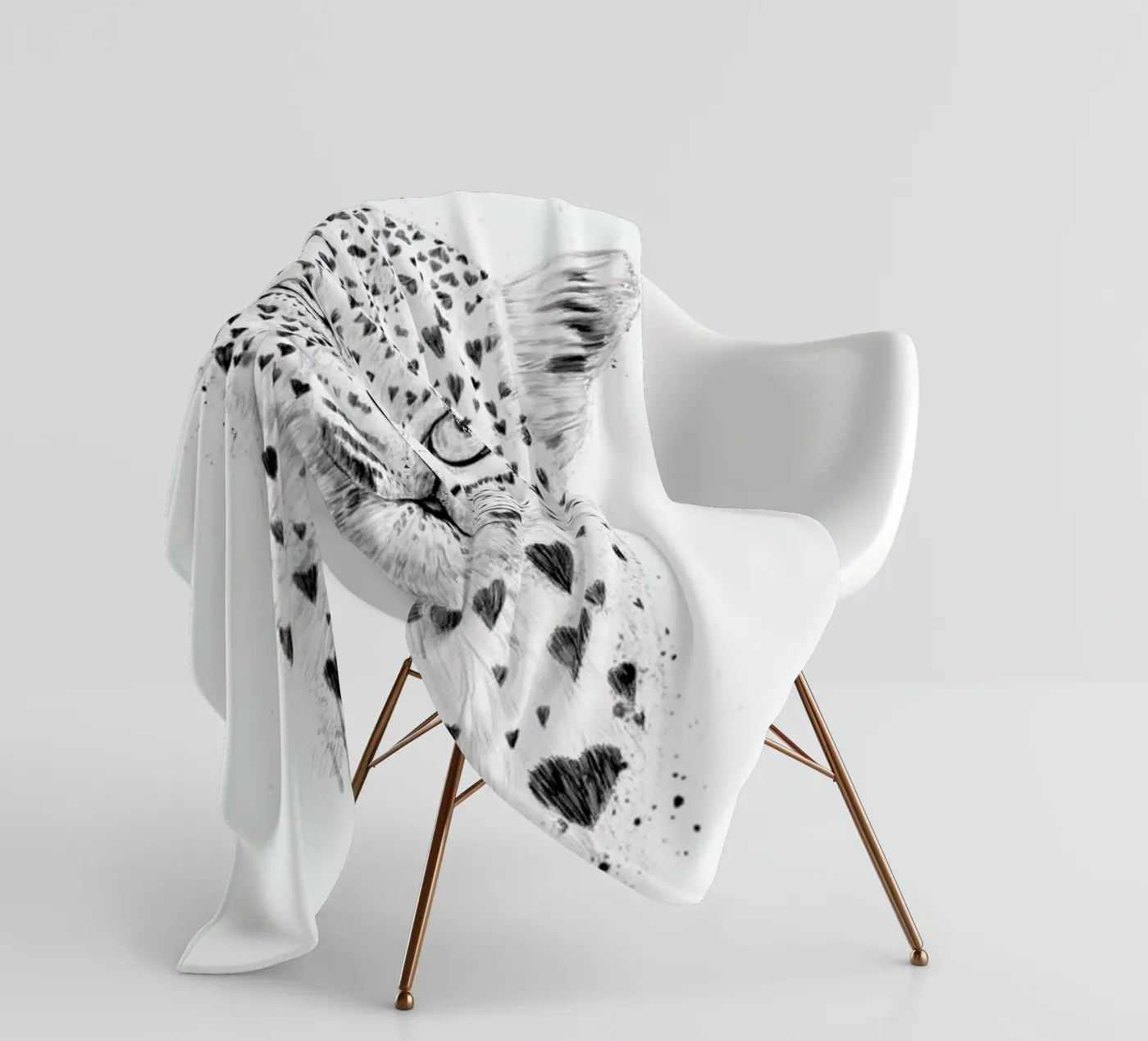 Lovely leopard Fleecedecke von Balazs Solti