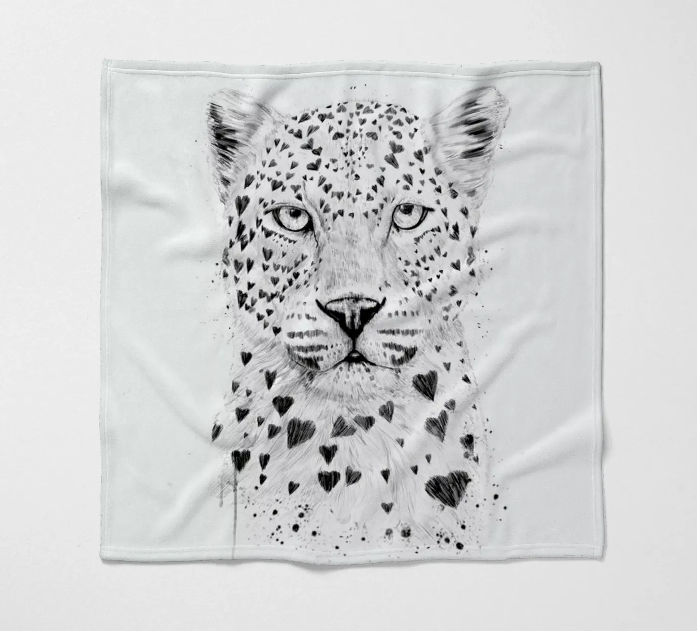 Lovely leopard Fleecedecke von Balazs Solti