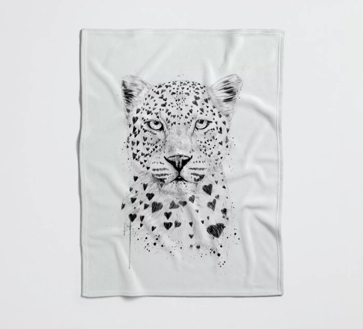 Lovely leopard Fleecedecke von Balazs Solti