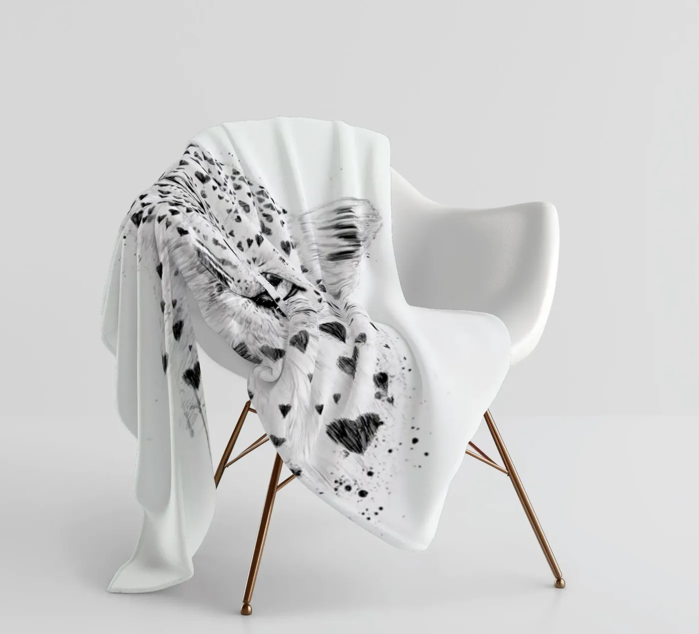 Lovely leopard Fleecedecke von Balazs Solti