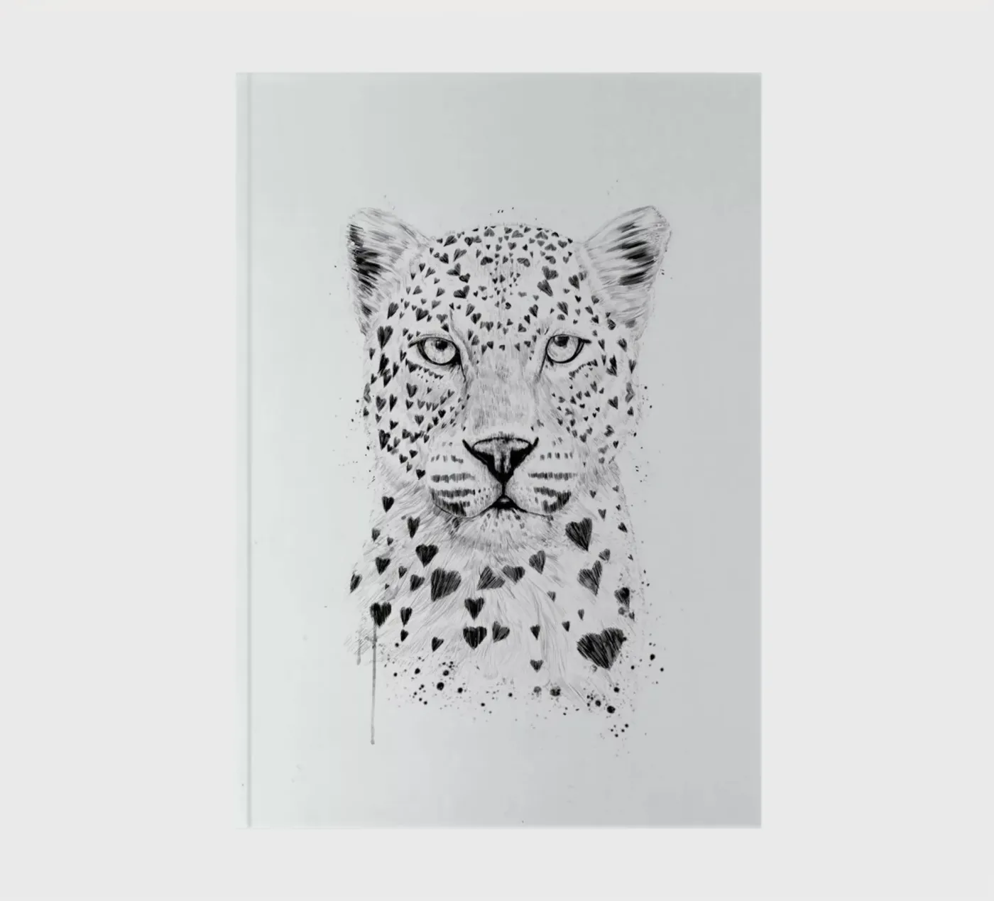 Lovely leopard notebook by Balazs Solti