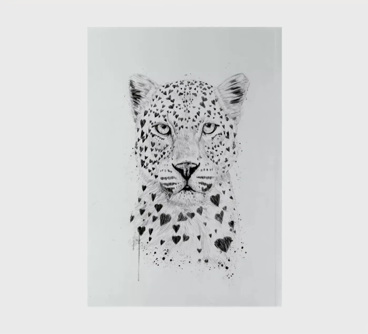 Lovely leopard notebook by Balazs Solti