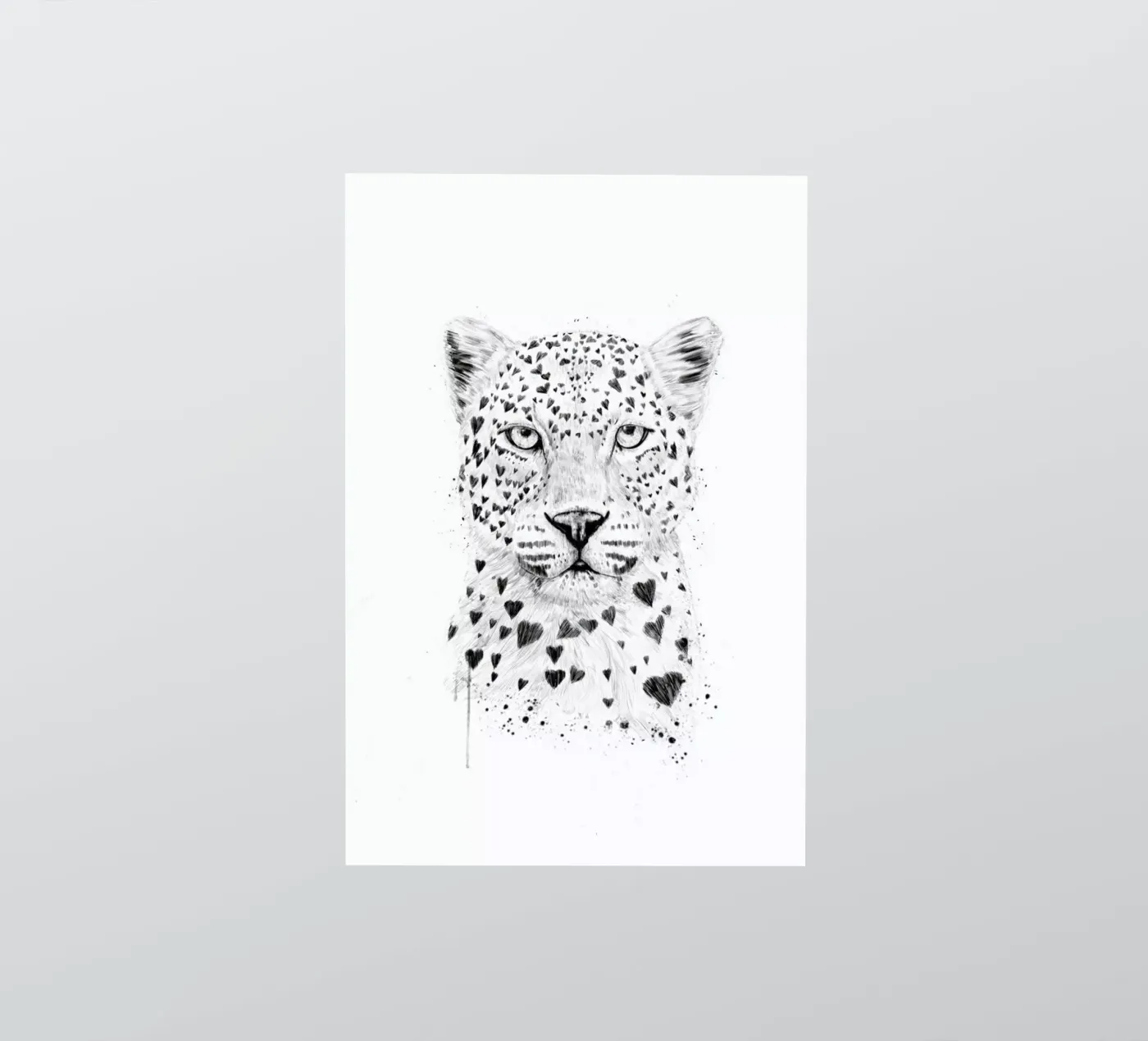 Lovely leopard adesivo da Balazs Solti