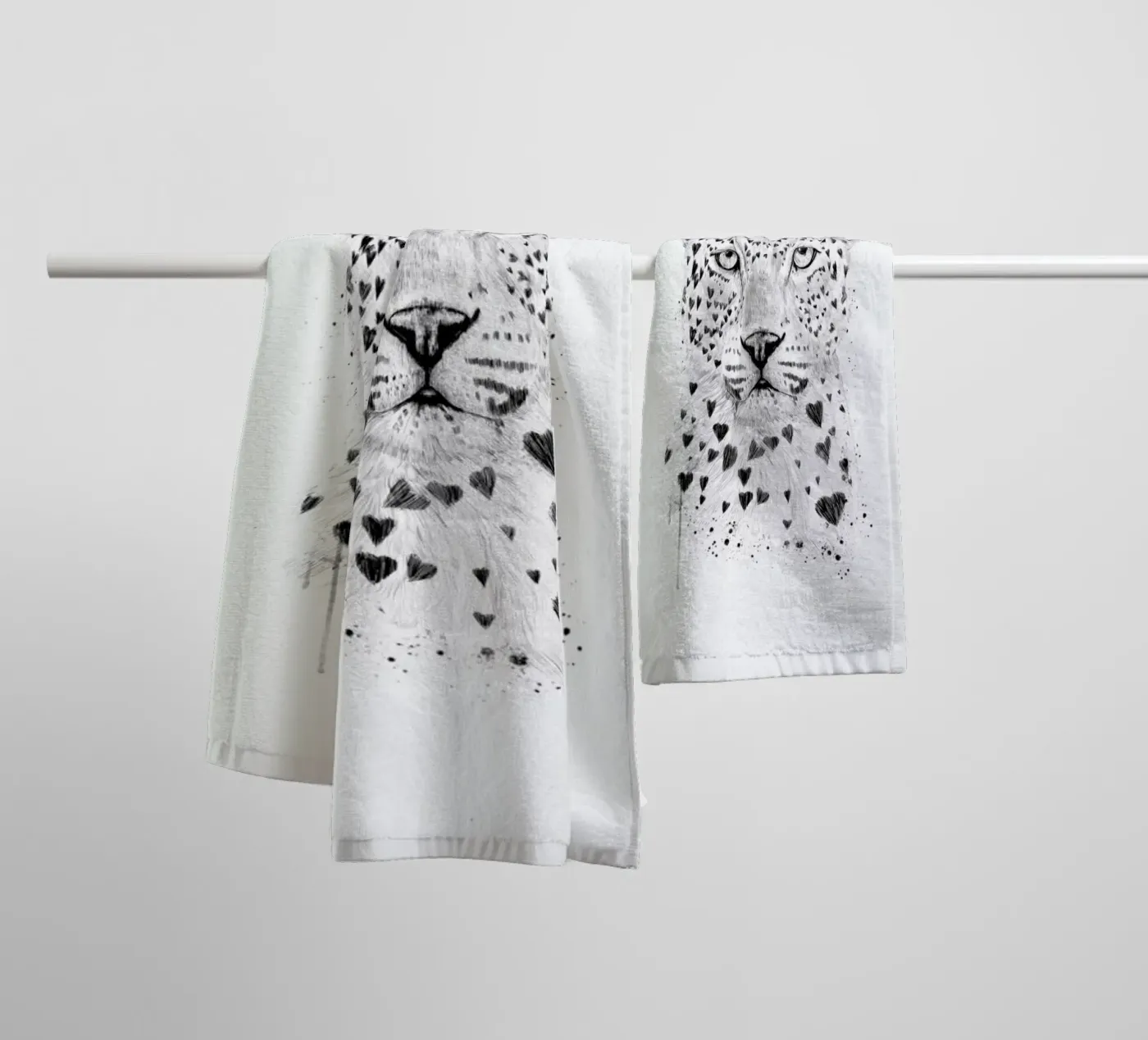 Lovely leopard Handtuch von Balazs Solti