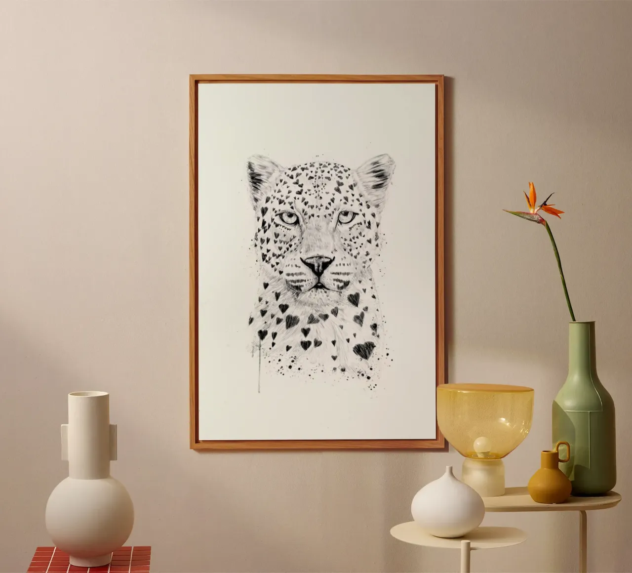 Lovely leopard alluminio dibond da Balazs Solti