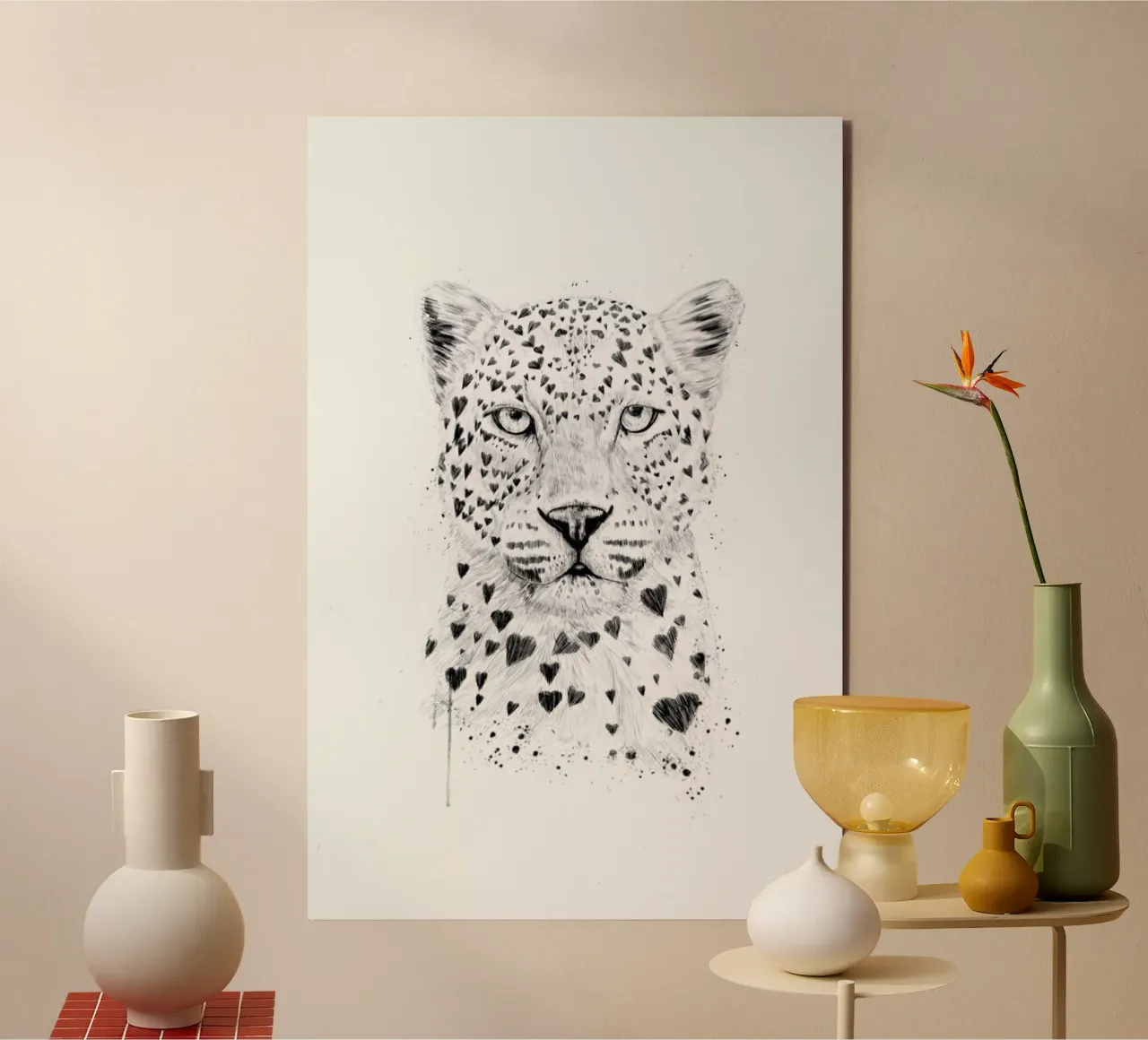 Lovely leopard alluminio dibond da Balazs Solti