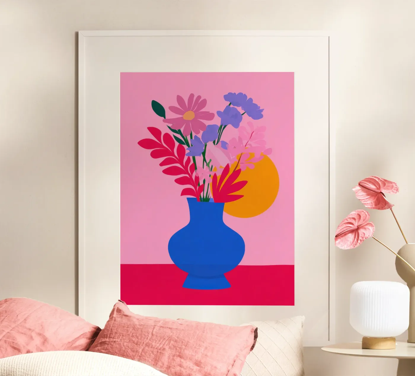 Vaso Sunset Bloom poster da lieblu