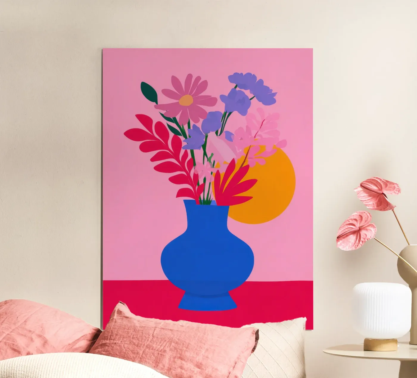 Vaso Sunset Bloom poster da lieblu