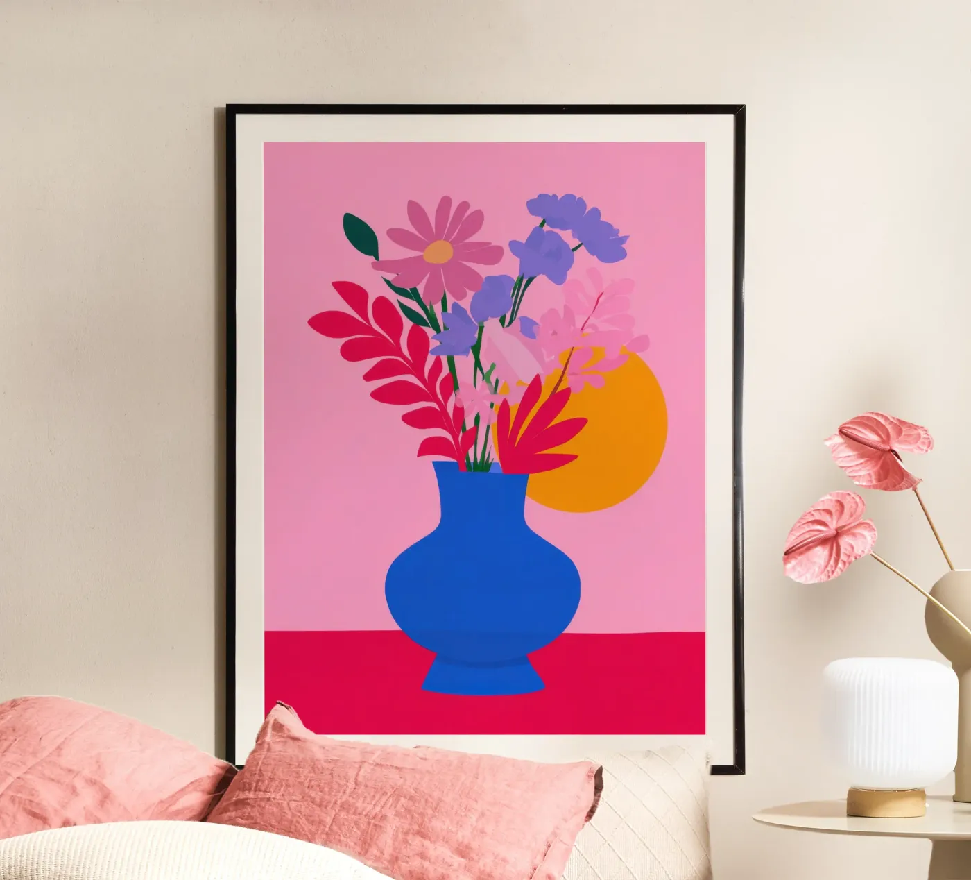 Vaso Sunset Bloom poster da lieblu