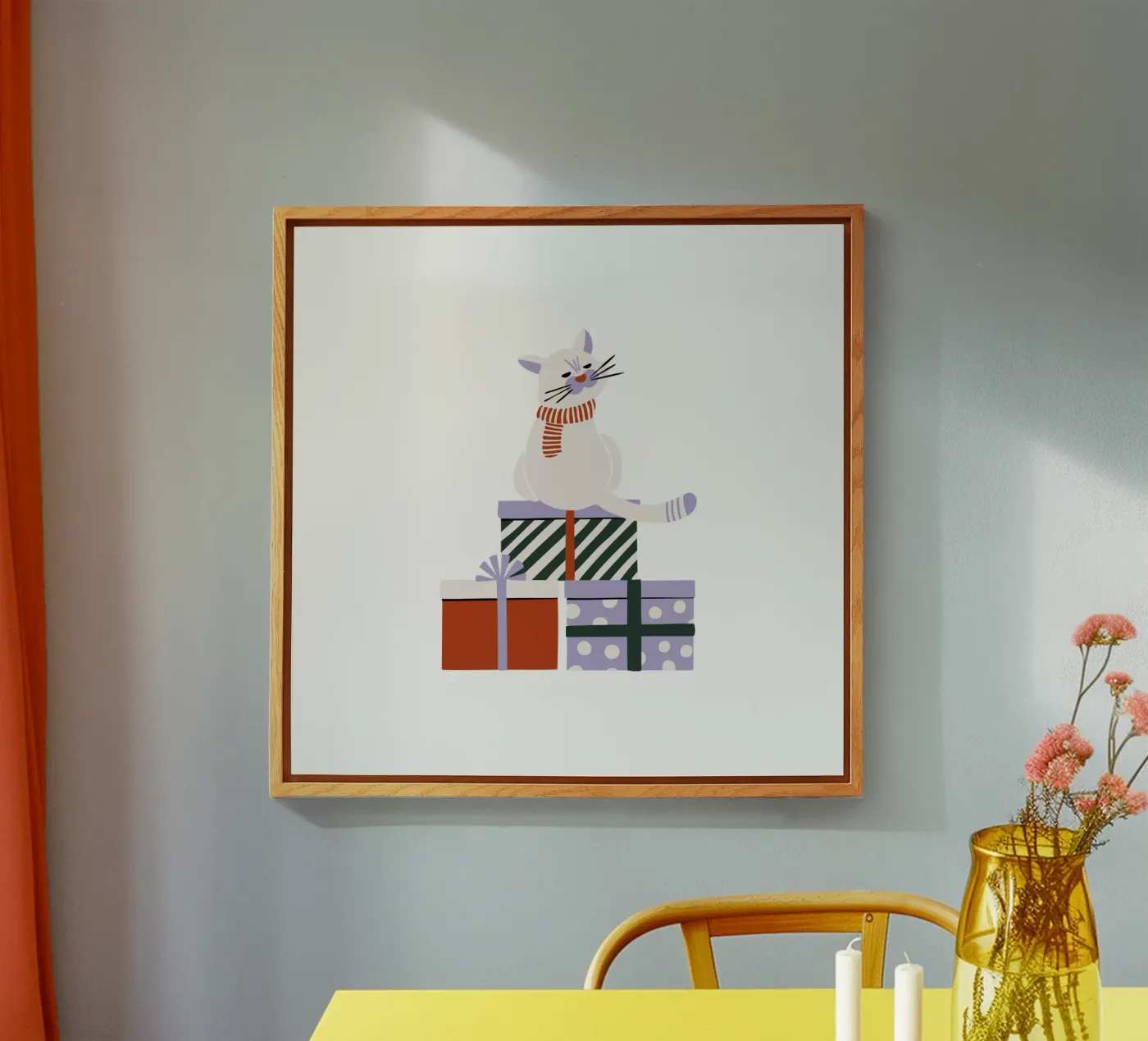 Merry Catmas plexiglass da moDeern