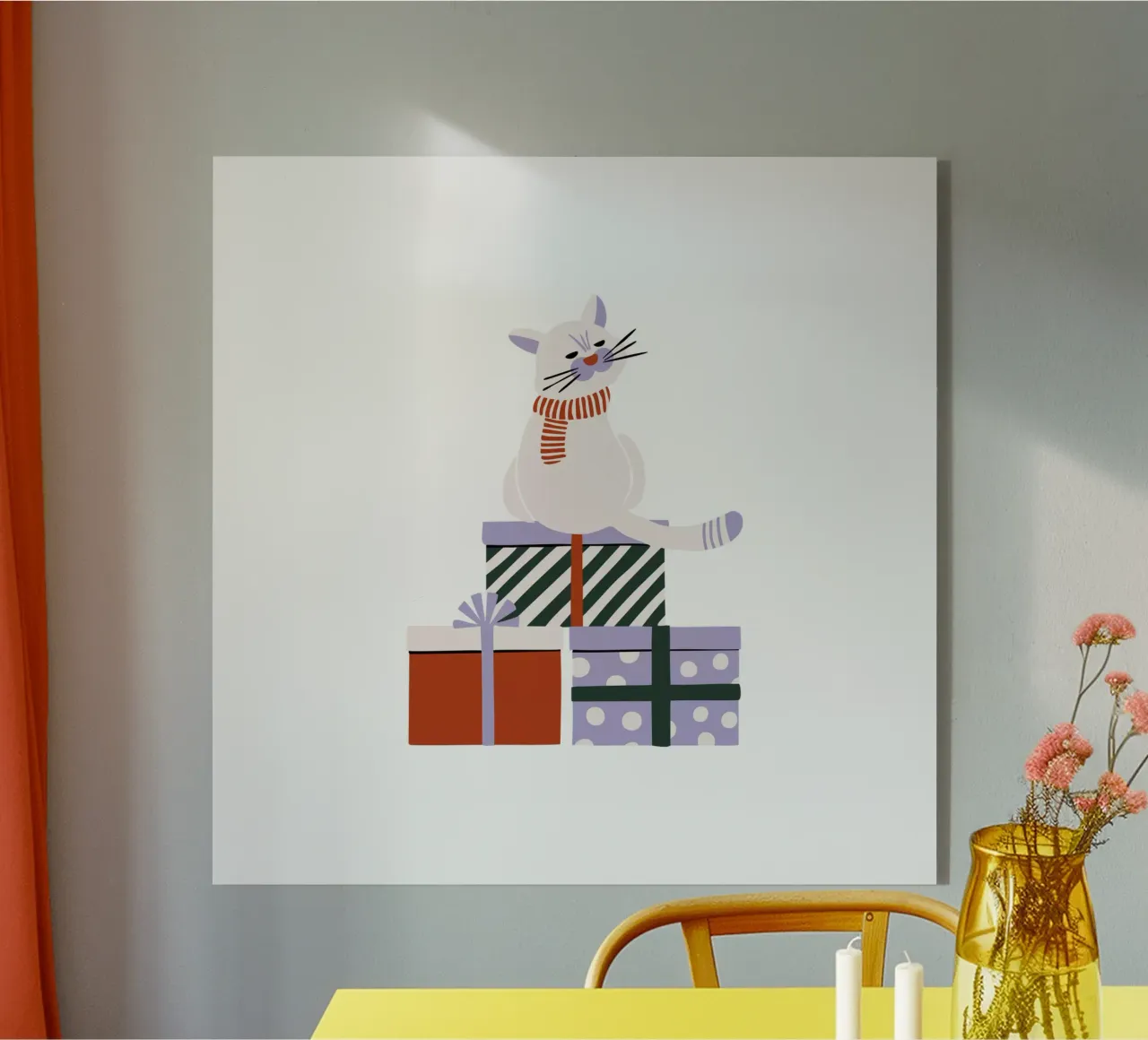 Merry Catmas plexiglass da moDeern