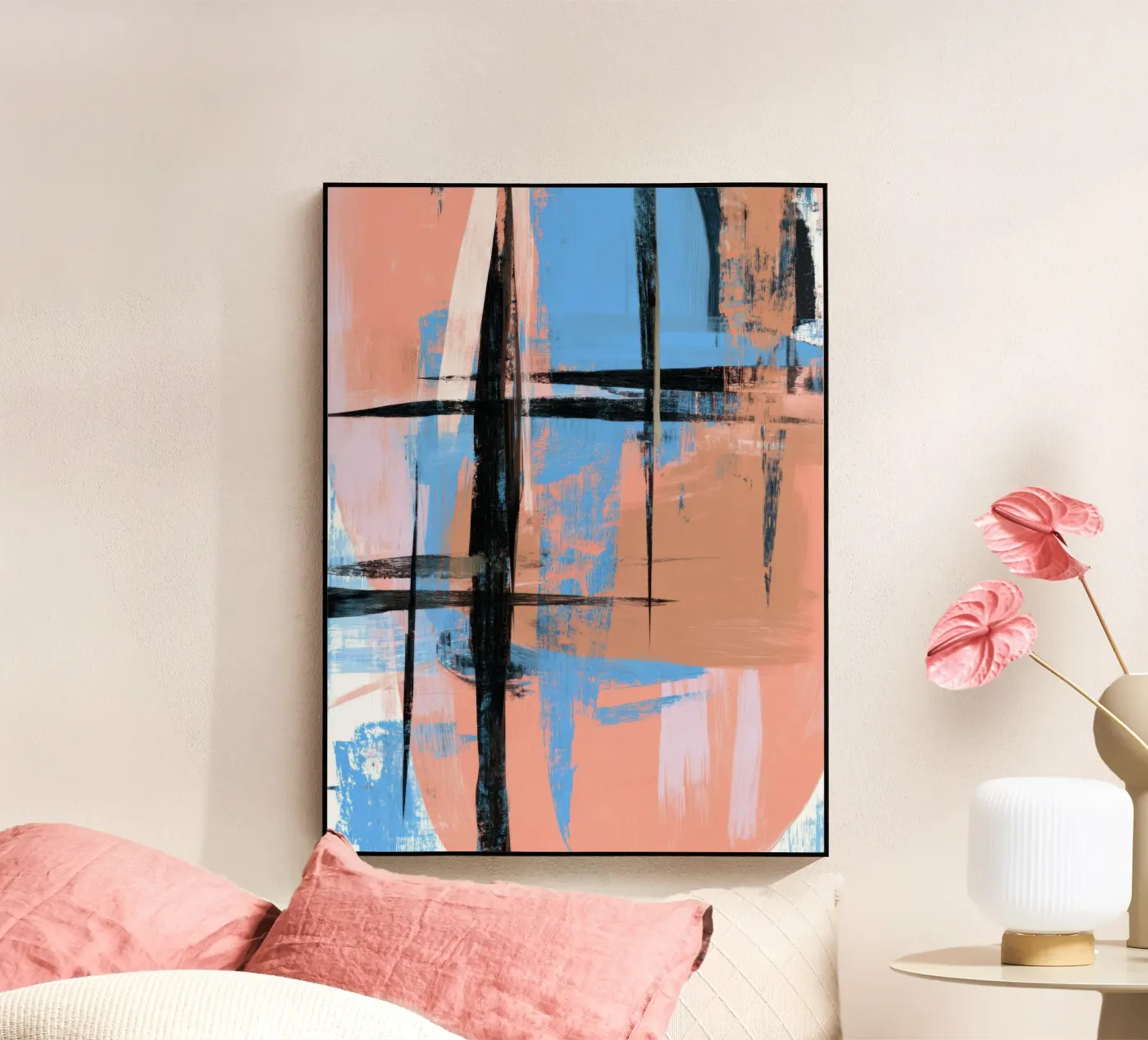 Blush Grid Reflection plexiglass da Geometrica