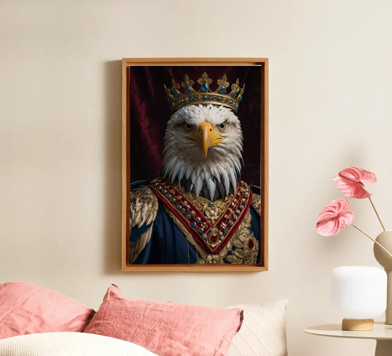 Re Aetos: L'Aquila Regale tela con Cornice a cassetta da Beasts of Nobility