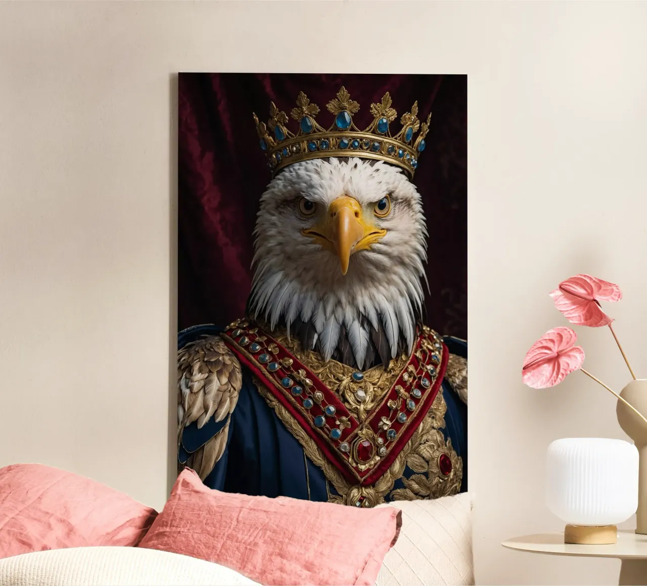 Re Aetos: L'Aquila Regale tela con Cornice a cassetta da Beasts of Nobility