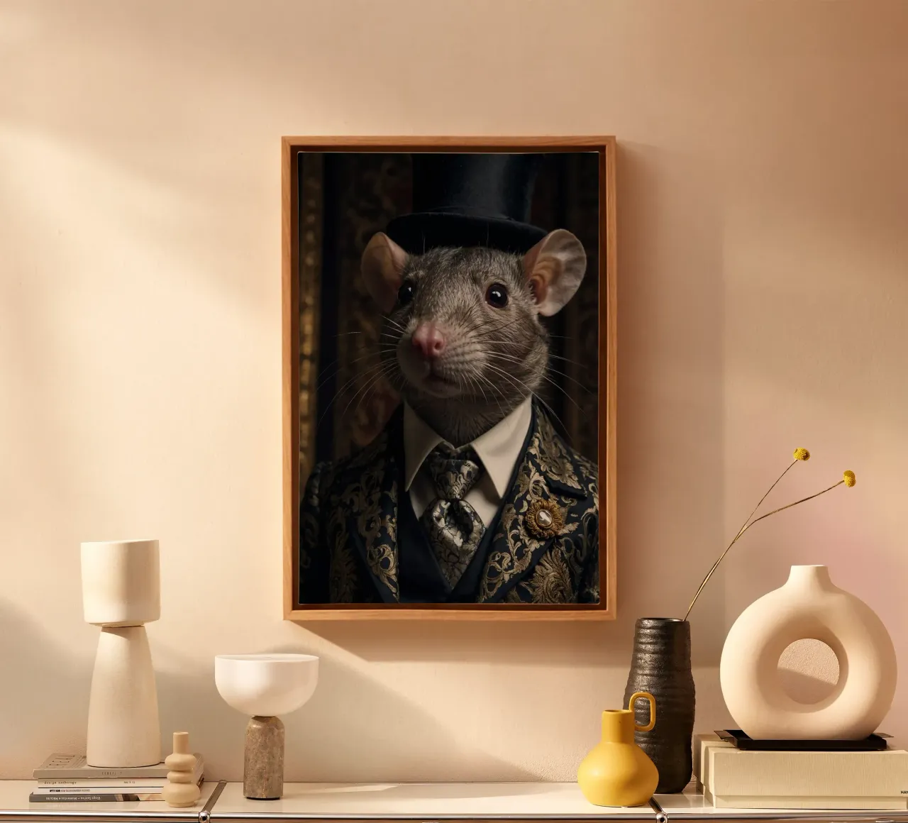 Sir Remy: The Dapper Rat canvas by Beasts of Nobility
