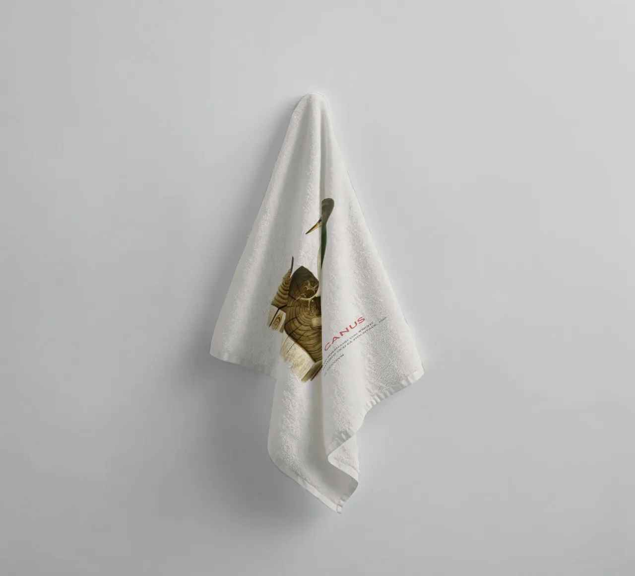 Pico cano o Picus canus toalla de baño de Vintagrafica