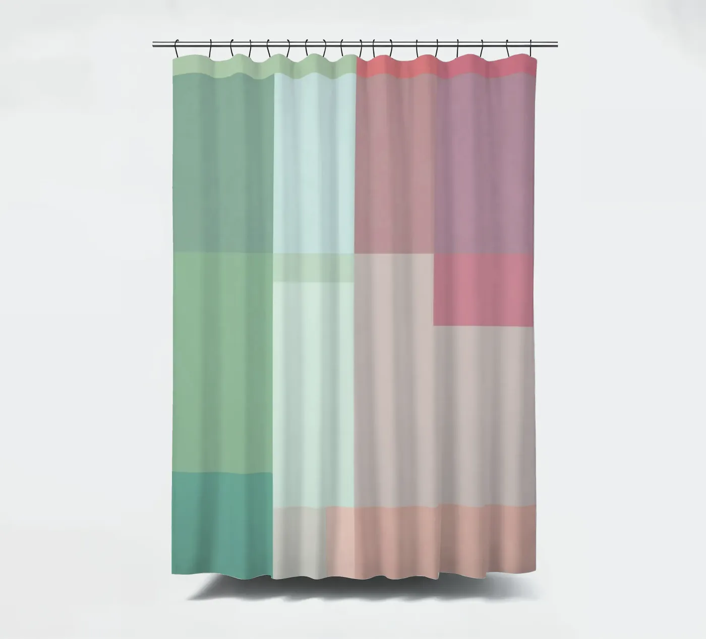 Pastel Patchwork douchegordijn van treechild