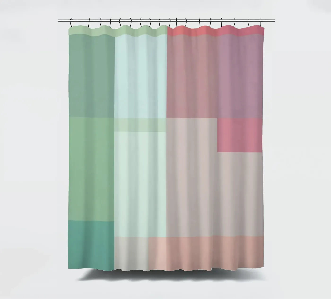 Pastel Patchwork douchegordijn van treechild