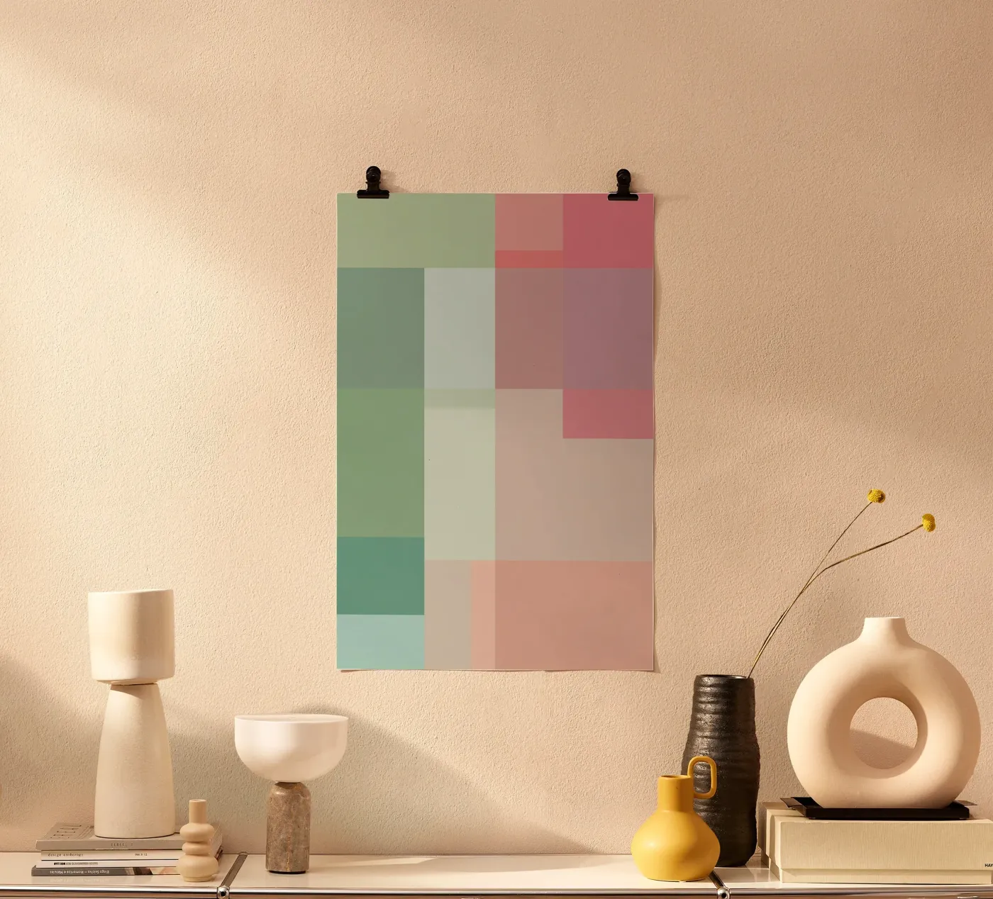 Pastel Patchwork Poster von treechild