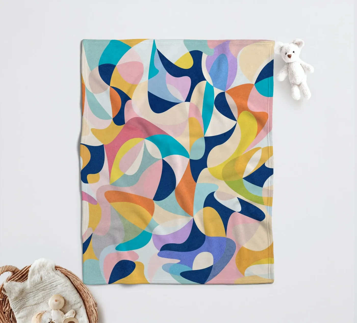 Abstract Flow fleecedeken van Abstract Joy