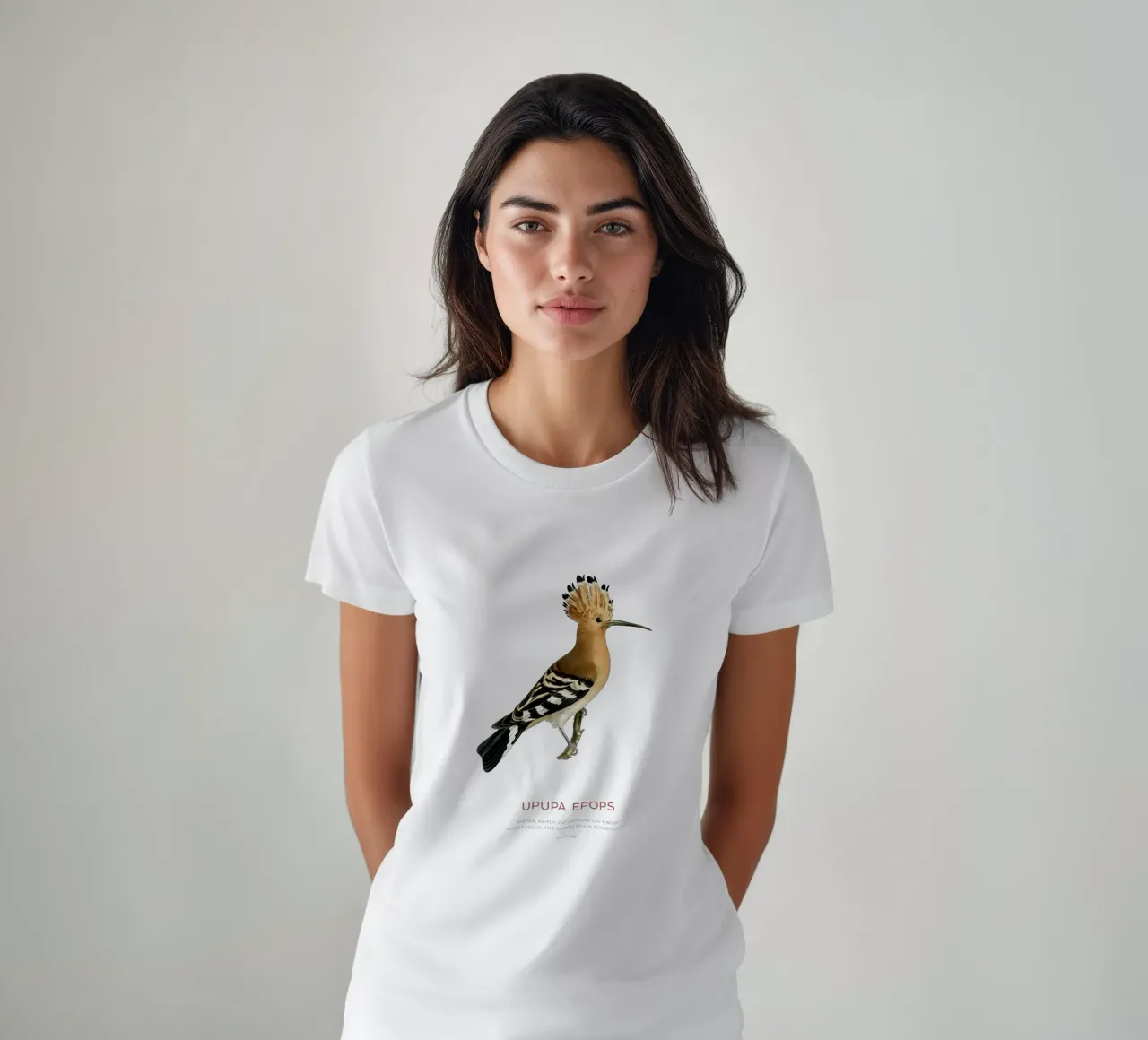 Wiedehopf oder Upupa epops T-Shirt von Vintagrafica