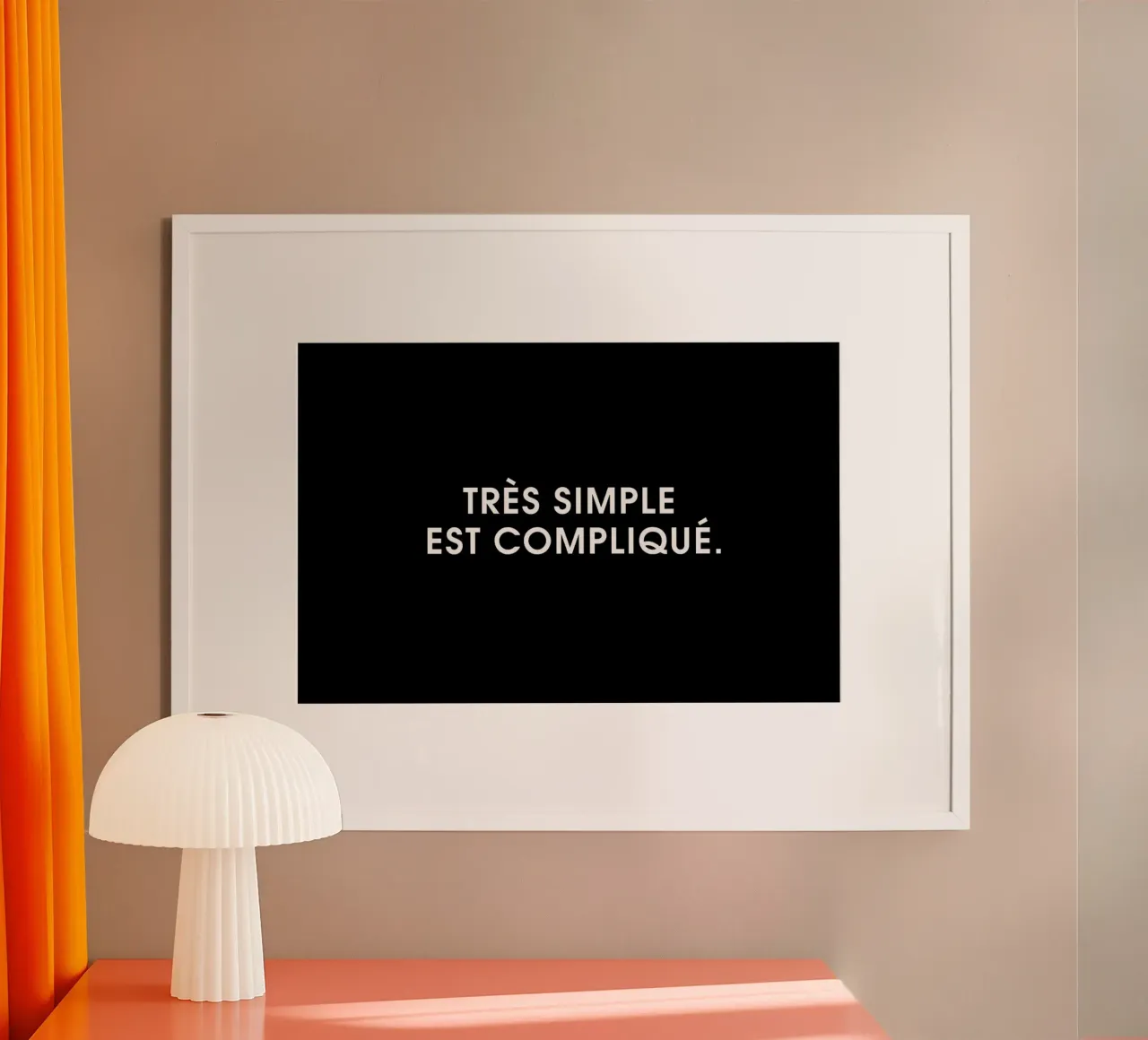 Très simple est compliqué - Black poster da Intertitres